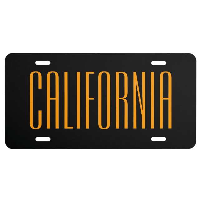 California Aluminum License Plate (Front)
