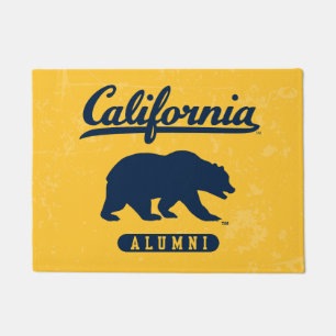 California Alumni Distressed Blue Bear Doormat