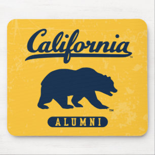 California Alumni   Distressed Blue Bear Mouse Pad