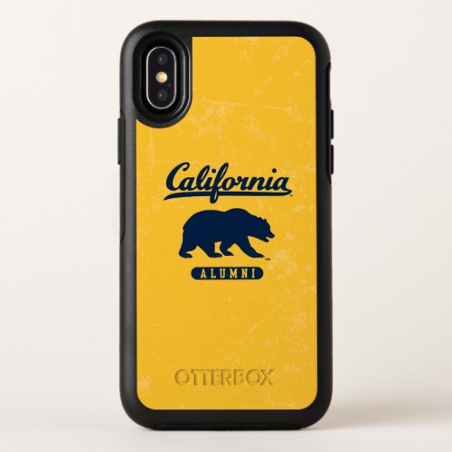 California Alumni  Distressed Blue Bear OtterBox Symmetry iPhone X Case