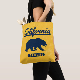 California Alumni   Distressed Blue Bear Tote Bag