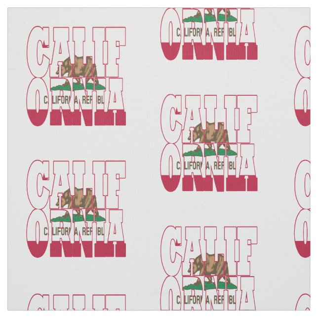 California American state flag Fabric (Swatch)