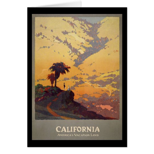 California America's vacation land Card