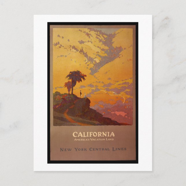 California. America's Vacation Land Postcard (Front)