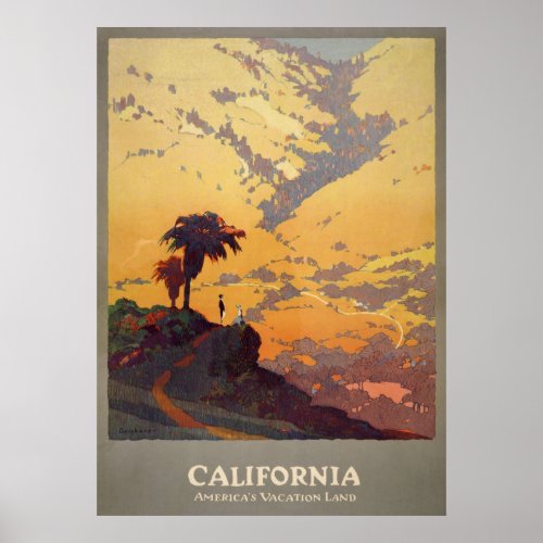 California Americas vacation land Poster