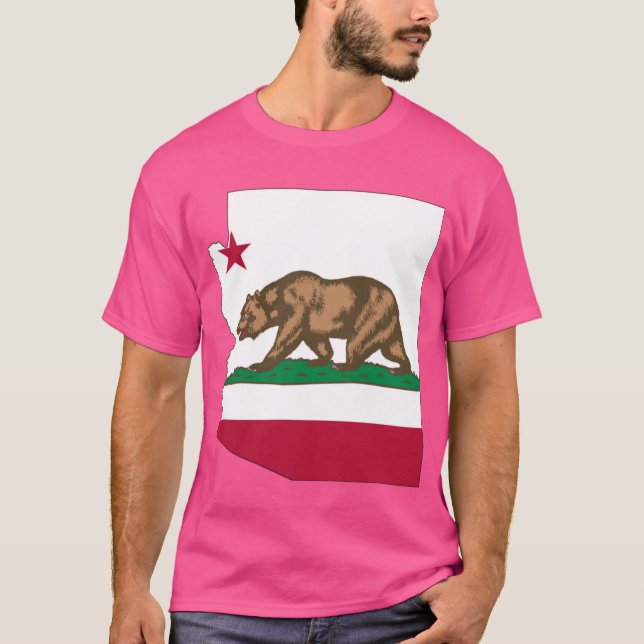 California and Arizona Pride Arizona silhouette wi T-Shirt (Front)