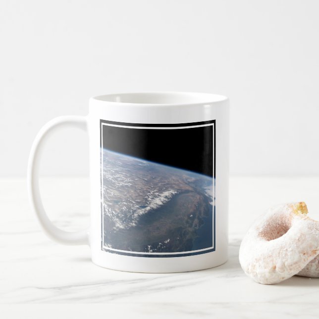 California And Nevada As Seen From Space. Coffee Mug (With Donut)