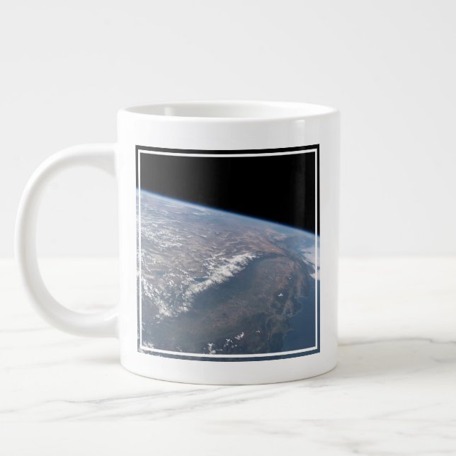 California And Nevada As Seen From Space. Giant Coffee Mug (Left)