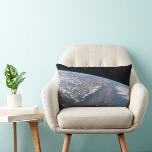 California And Nevada As Seen From Space Lumbar Pillow