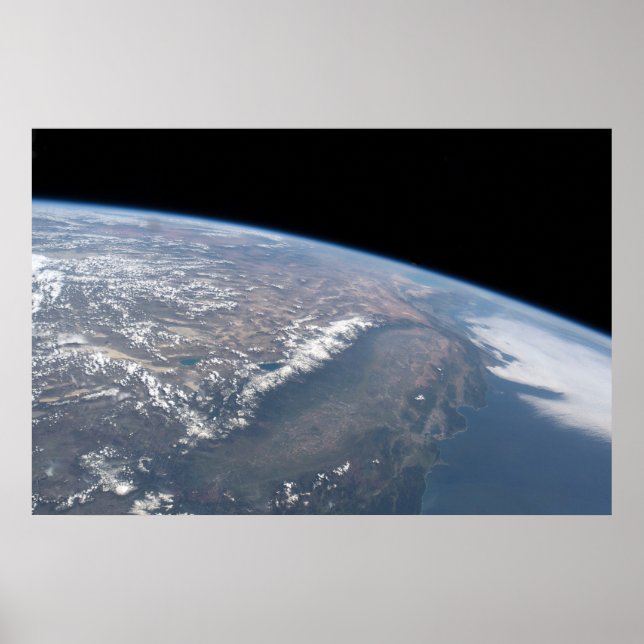California And Nevada As Seen From Space. Poster (Front)