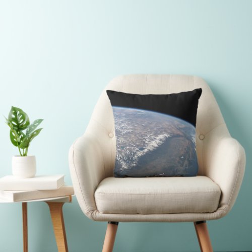 California And Nevada As Seen From Space Throw Pillow