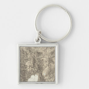 California and Nevada Keychain