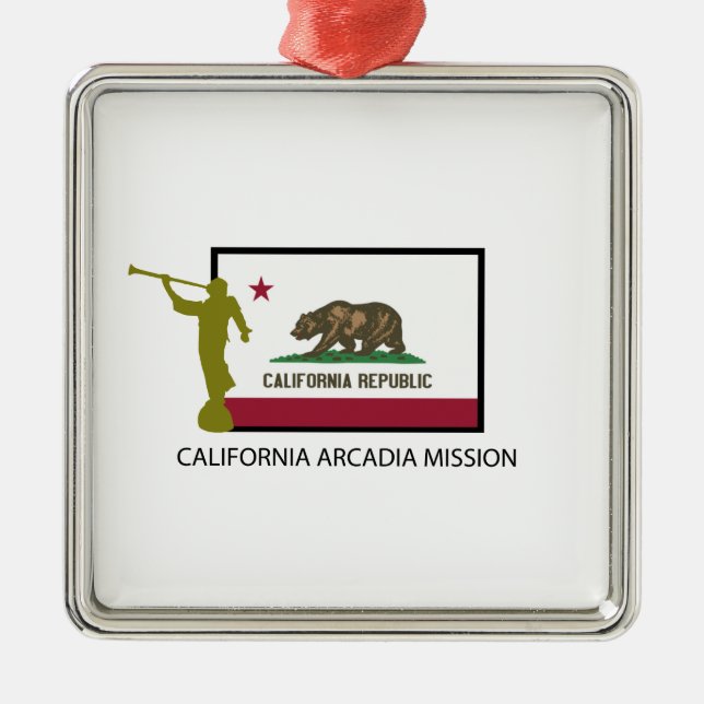 CALIFORNIA ARCADIA MISSION LDS CTR METAL ORNAMENT (Front)