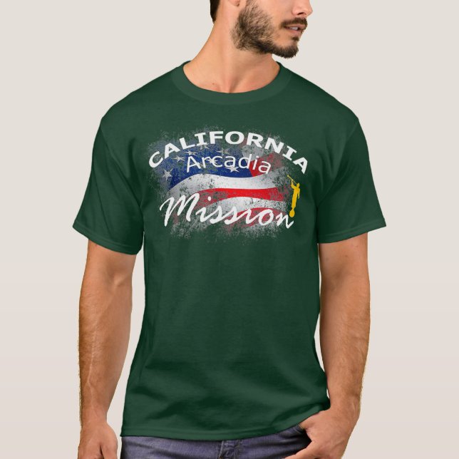 California Arcadia Mormon LDS Mission Missionary T-Shirt (Front)