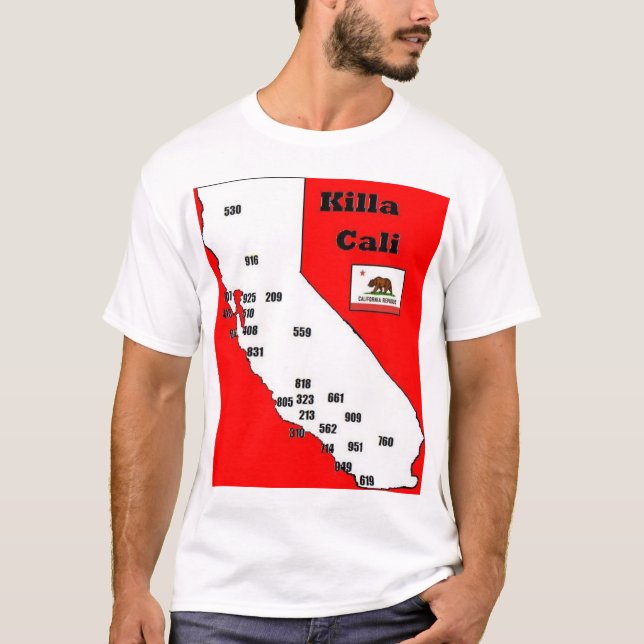 California Area Codes Tee (Front)
