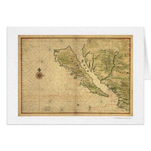 California As An Island 1650 Cards (Front Horizontal)