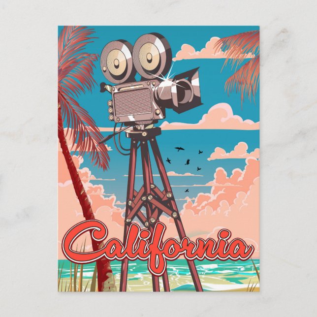 California at the Movies Holiday Postcard (Front)