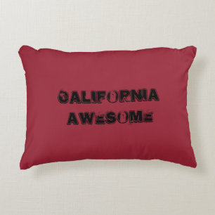 California Awesome Quote Accent Pillow