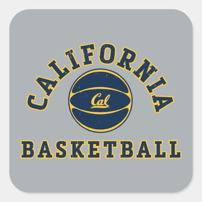 California Basketball | Cal Berkeley 5 Square Sticker (Front)