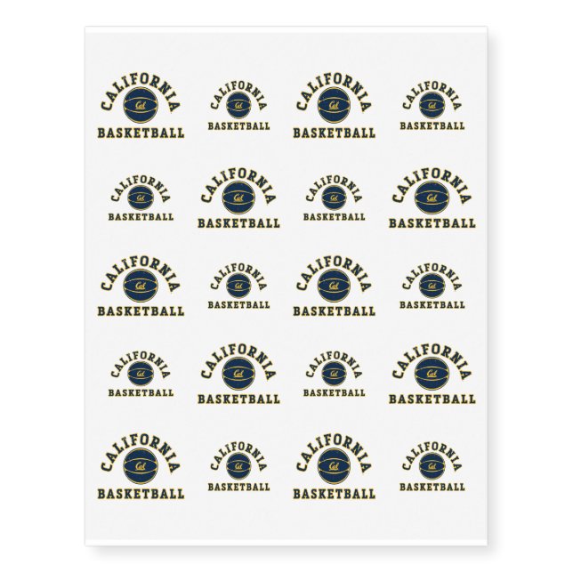 California Basketball | Cal Berkeley Temporary Tattoos (Front)