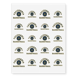 California Basketball Cal Berkeley Temporary Tattoos