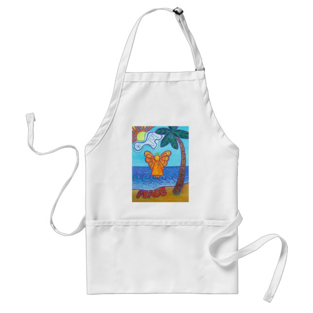 California Beach Angel Adult Apron (Front)