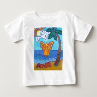 California Beach Angel Baby T-Shirt