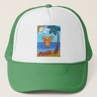 California Beach Angel Trucker Hat