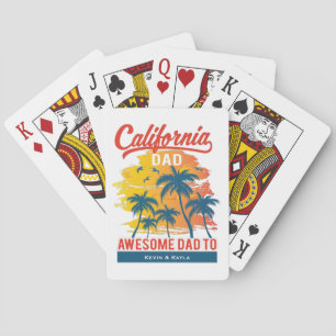 California Beach Dad Poker Cards