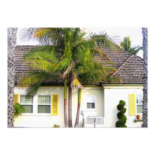 california beach house photo print (Front)