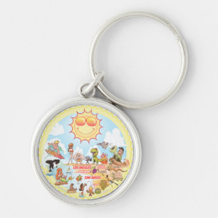 California Beach Life Keychain