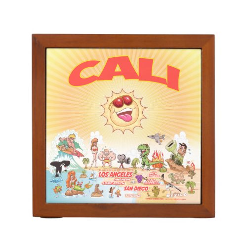 California Beach Paradise Desk Organizer