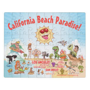 California Beach Paradise Jigsaw Puzzle
