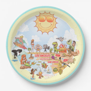 California Beach Plate