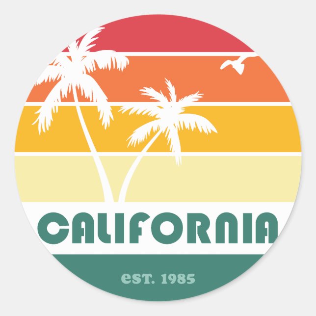 California Beach Sticker (Front)