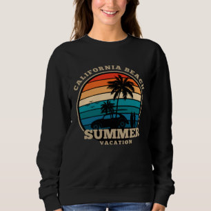 California beach summer surfing USA woman men chil Sweatshirt