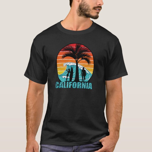 California Beach Surfers T-Shirt (Front)