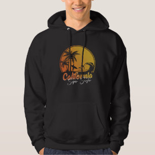 California beach surfing USA woman men children  2 Hoodie