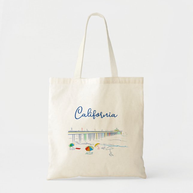 California Beach Tote Bag (Front)