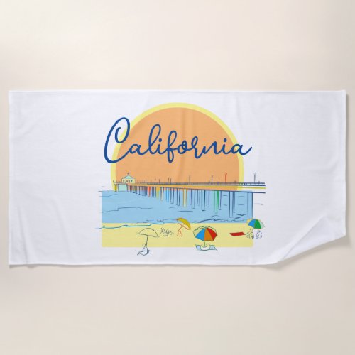 California Beach Towel