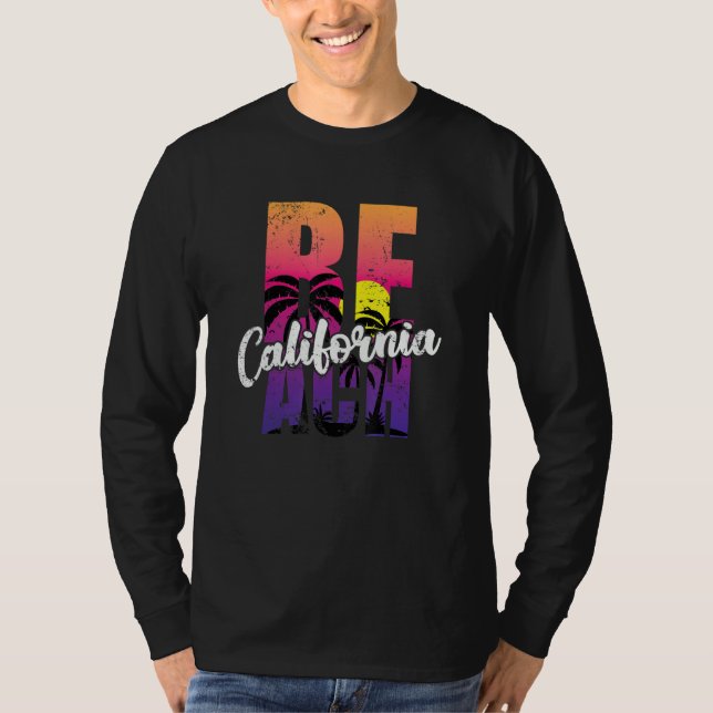 California Beach USA America State T-Shirt (Front)