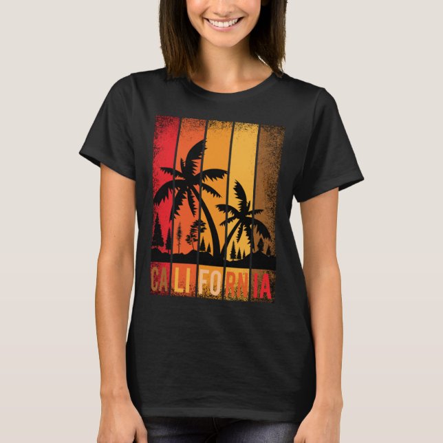 California beach USA woman men children T-Shirt (Front)