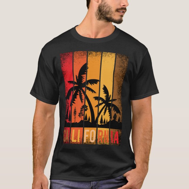 California beach USA woman men children T-Shirt (Front)