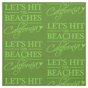 CALIFORNIA BEACHES custom color fabric