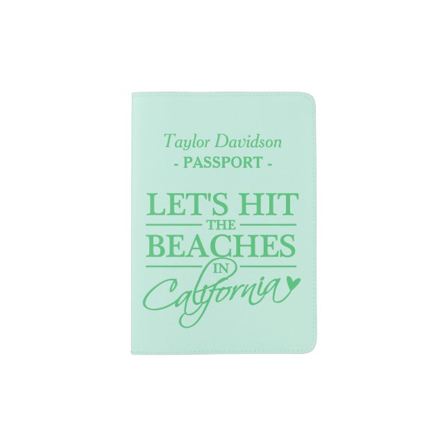 CALIFORNIA BEACHES custom passport cover (Front)