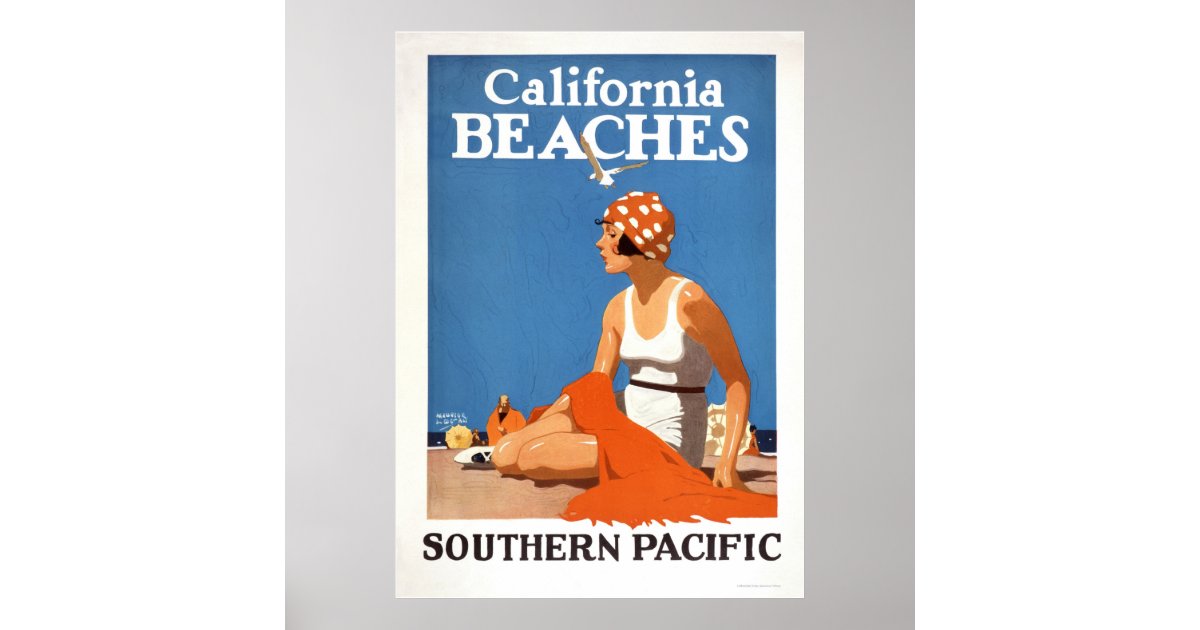 California Beaches Poster Zazzle