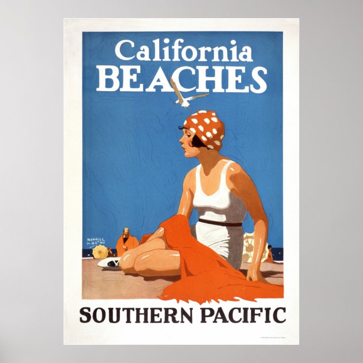 California Beaches Poster Zazzle