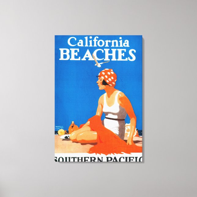 California Beaches Promotional Poster Canvas Print (Front)