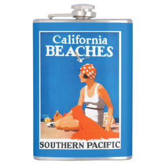 California Beaches Promotional Poster Flask