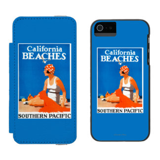 California Beaches Promotional Poster iPhone SE/5/5s Wallet Case